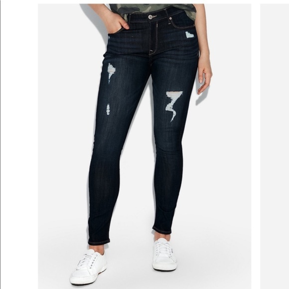 Express Denim - Express Mid Rise Ripped Jean Leggings 2S NWOT
